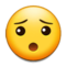 Hushed Face emoji on Samsung
